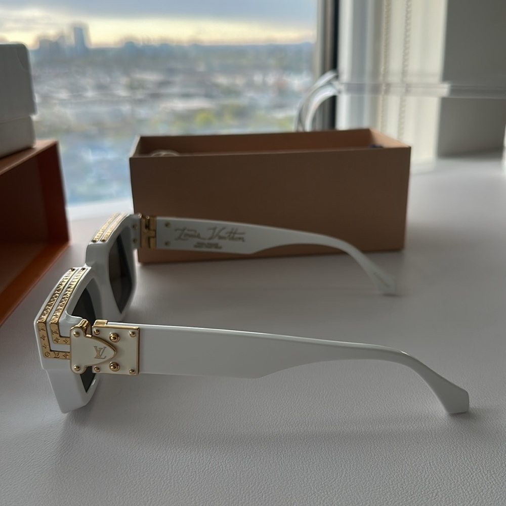 Louis Vuitton 1.1 Millionaire sunglasses - White Acetate (Z1166W 9F1) - Picture 5 of 12